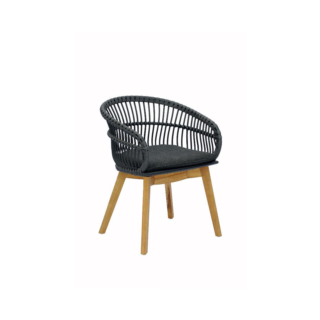 Armony Dining Chair Dark Grey Cushion
