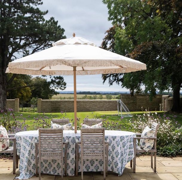 Montague Hardwood Tassel Umbrella